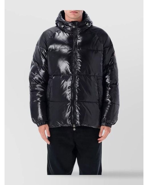 Pyrenex Blue Down Hooded Puffer Jacket for men