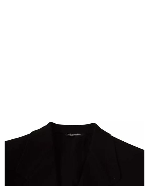 Dolce & Gabbana Black Slim-Fit Wool Blazer for men