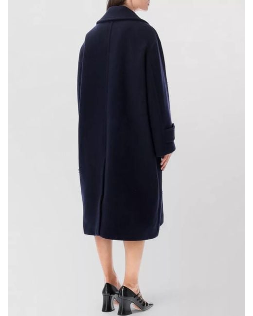 Chloé Blue Double Breasted Coat