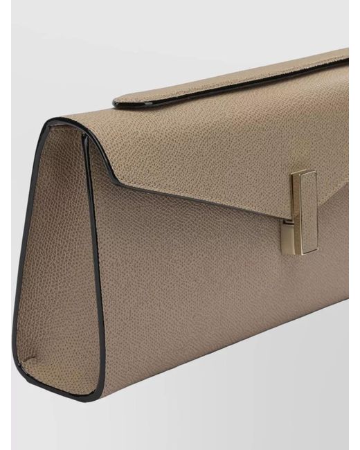 Valextra Natural Leather Clutch Bag