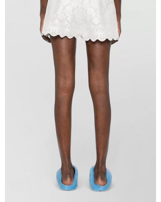 MSGM White Tailored Shorts