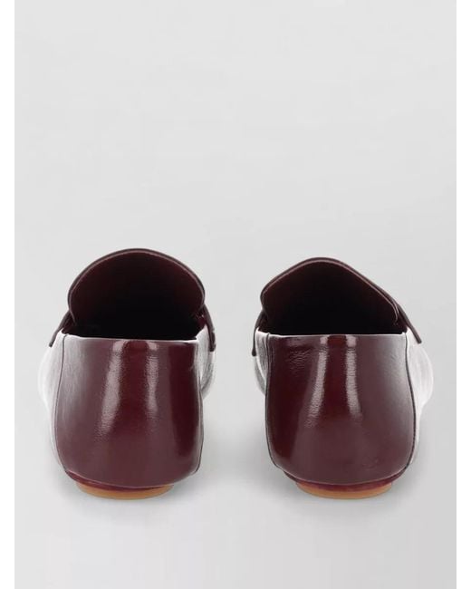 Fendi Brown Leather Loafers