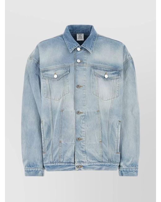 Vetements Blue Denim Jacket for men