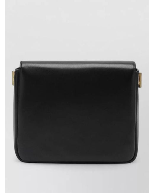 Saint Laurent Black Chain Strap Cross Body Bag Hardware