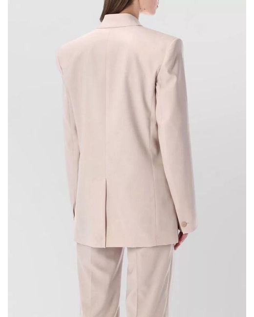 Frankie Shop Pink Monterey Blazer Longline Tailoring Detail