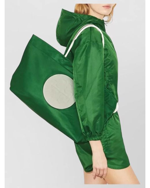 Tory Burch Green Ella Tote Bag