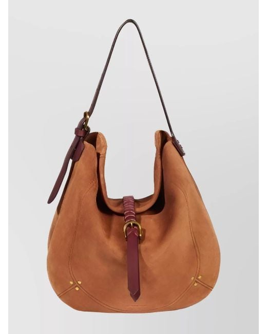 Jérôme Dreyfuss Brown Leather Shoulder Bag