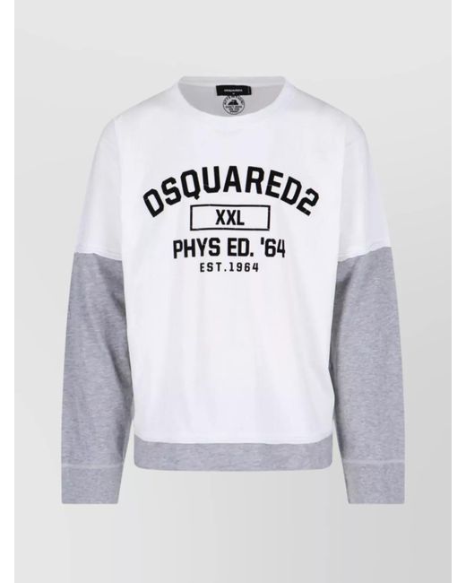 DSquared² Gray Short-Sleeve Knit T-Shirt for men