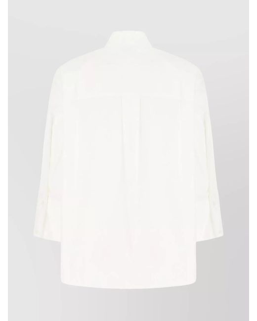 Michael Kors White Stretch Cotton Shirt