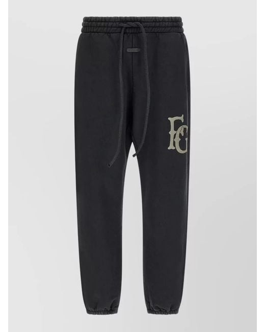 Fear Of God Black Fg Jogger Pants Elastic Cuffs Waistband for men