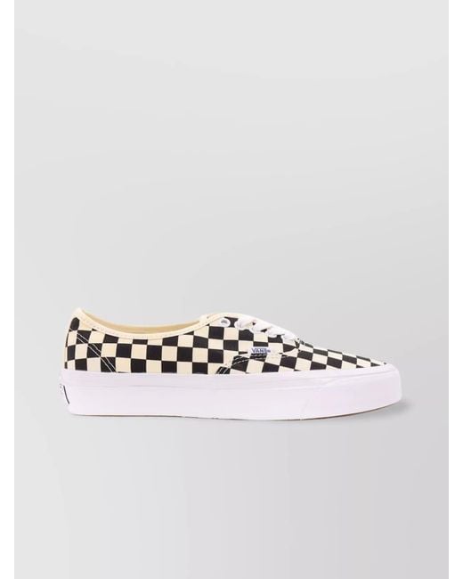 Vans Metallic Canvas Checkerboard Low-Top Sneakers for men