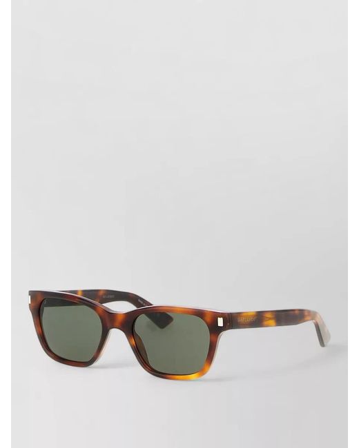 Saint Laurent Green Sl 874 Square Frame Tortoiseshell Sunglasses for men