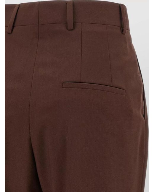 ARMARIUM Brown Clelia Pants Wide Leg Belt Loops