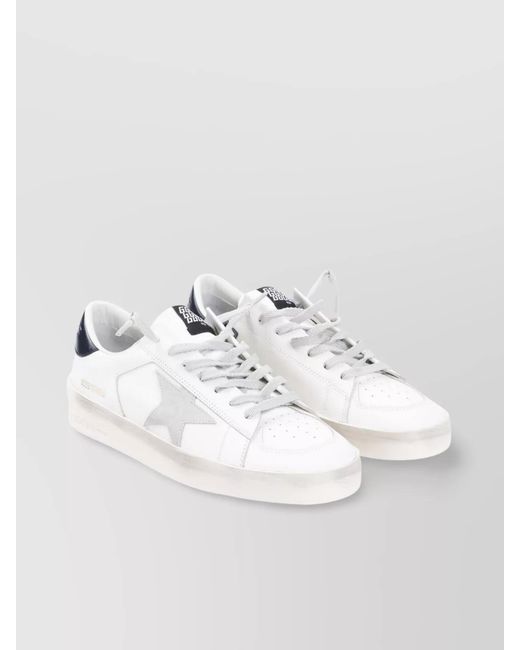 Golden Goose Deluxe Brand White Leather Low-Top Sneakers for men