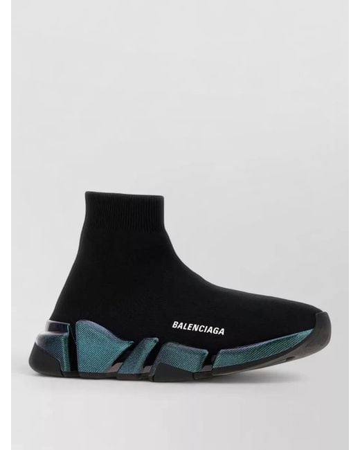 Balenciaga Black Stretch Fabric Speed 2.0 Sneakers