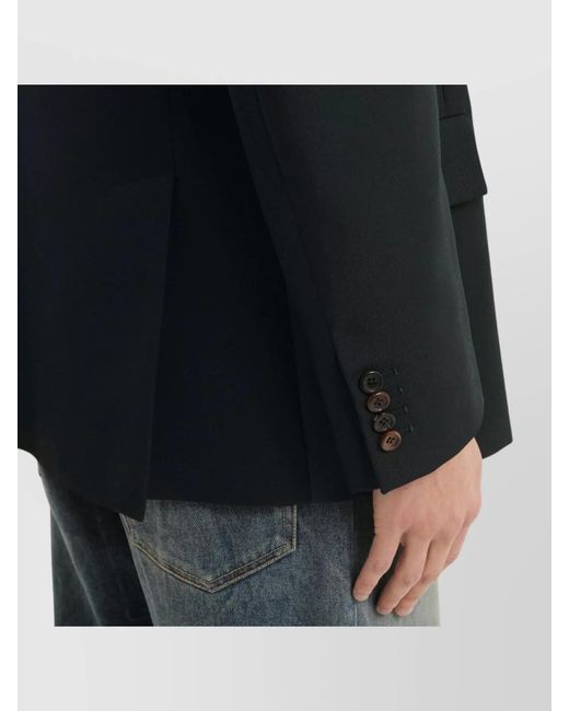 1989 STUDIO Black Double Breasted Blazer for men