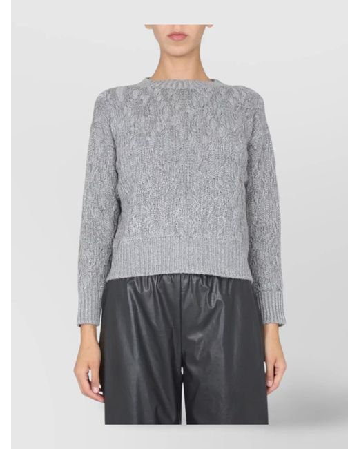 Fabiana Filippi Gray Virgin Wool Jumper