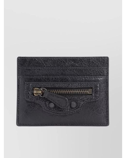 Balenciaga Blue City Leather Card Holder