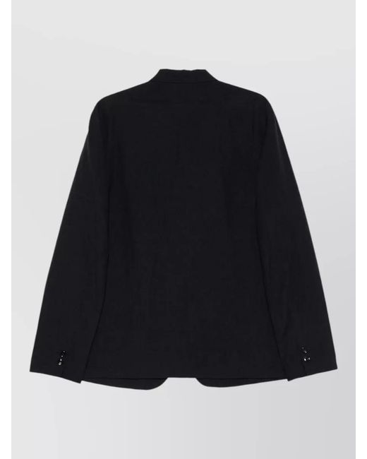 Cellar Door Black Jake Wool Blend Single Breasted Jacket for men