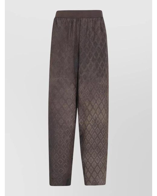 Uma Wang Gray Palmer Trousers Relaxed Fit Ankle Length