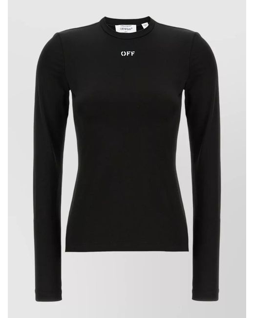 Off-White c/o Virgil Abloh Black Second Skin Knitted Top
