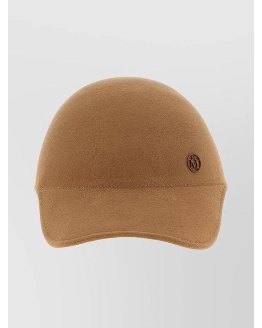 Maison Michel Natural Wool Tiger Cap