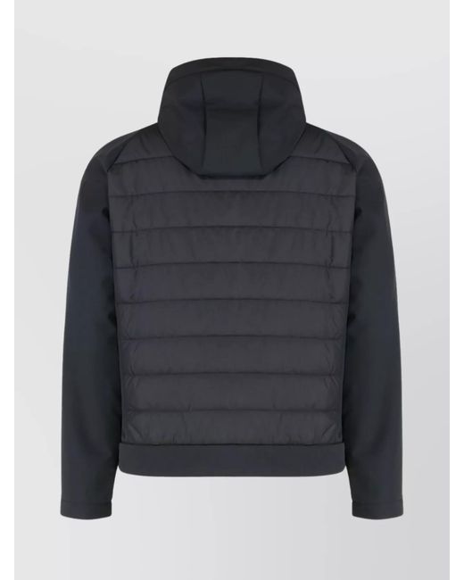 Paul & Shark Black Hooded Technical Jacket for men