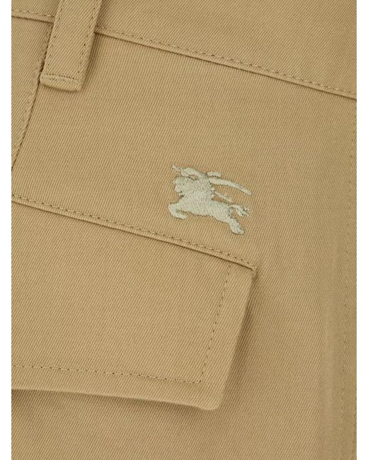 Burberry Natural Tailored Trousers Belt Loops Back Pockets for men