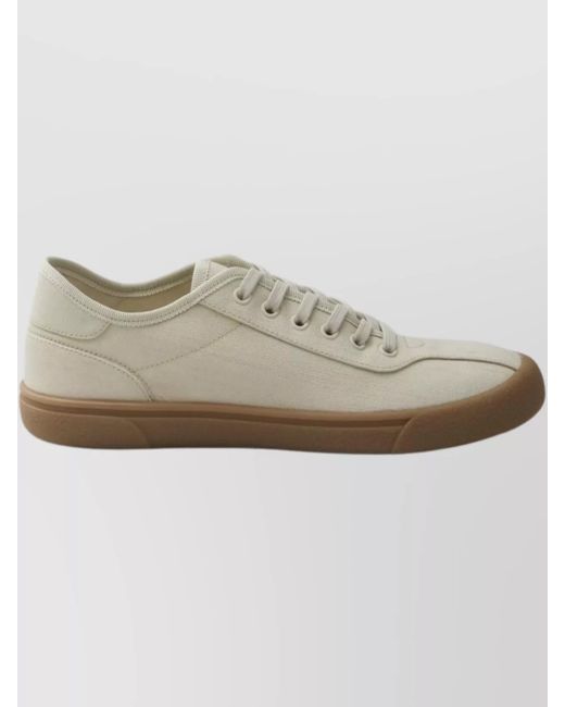 The Row White Canvas Sneakers