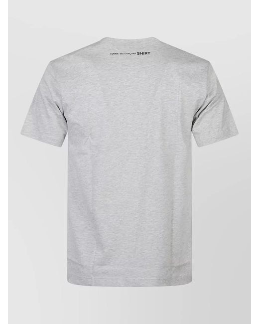 Comme des Garçons Gray Logo Crew Neck Short Sleeve T Shirt for men