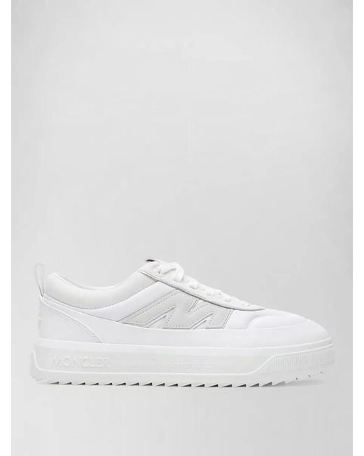 Moncler White Low-Top Sneakers for men