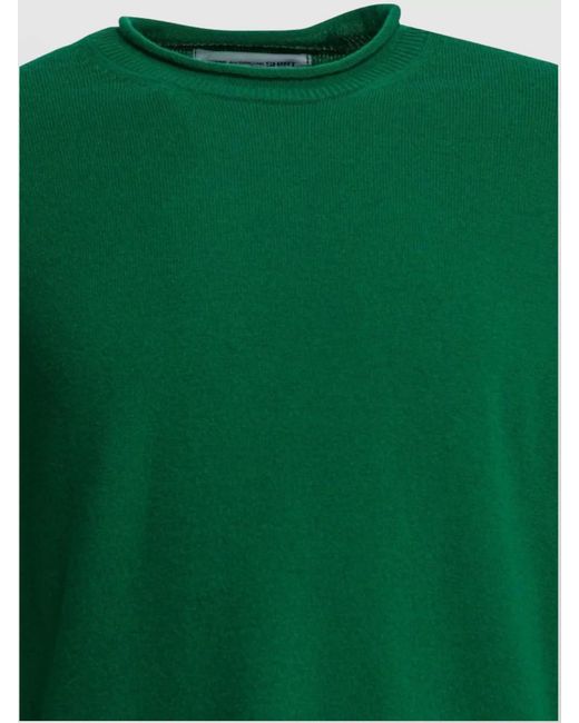 Comme des Garçons Green Wool Crewneck Sweater for men