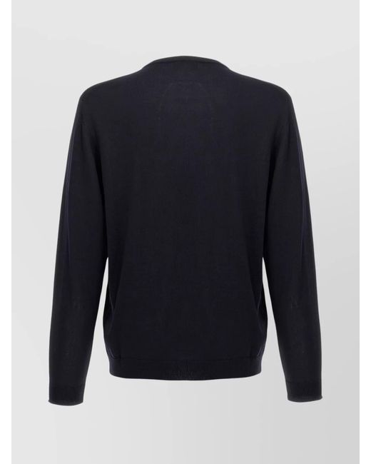 Roberto Collina Blue Merino Wool Jumper for men