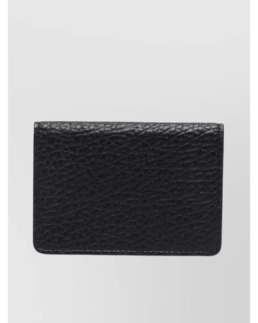 Maison Margiela Blue Leather Card Holder for men