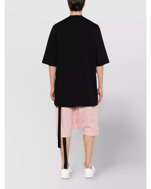 Rick Owens Black Short-Sleeve Cotton T-Shirt for men