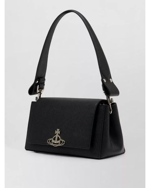 Vivienne Westwood Black Hazel Medium Shoulder Bag Synthetic