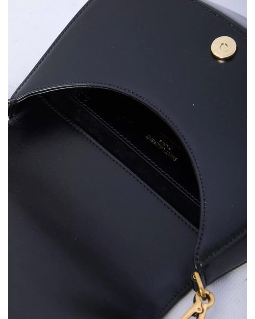 Saint Laurent Black Voltaire Mini Leather Shoulder Bag