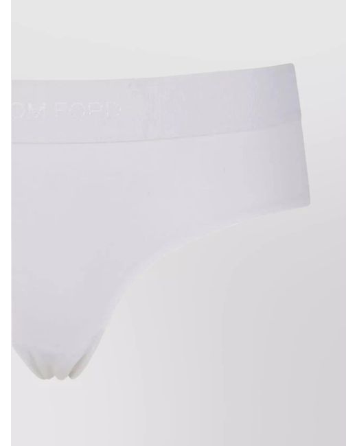 Tom Ford White Modal Boyshort Briefs