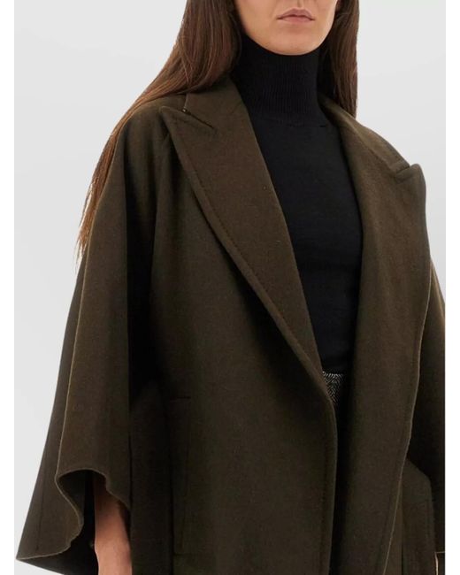 Max Mara Black Camel Cape