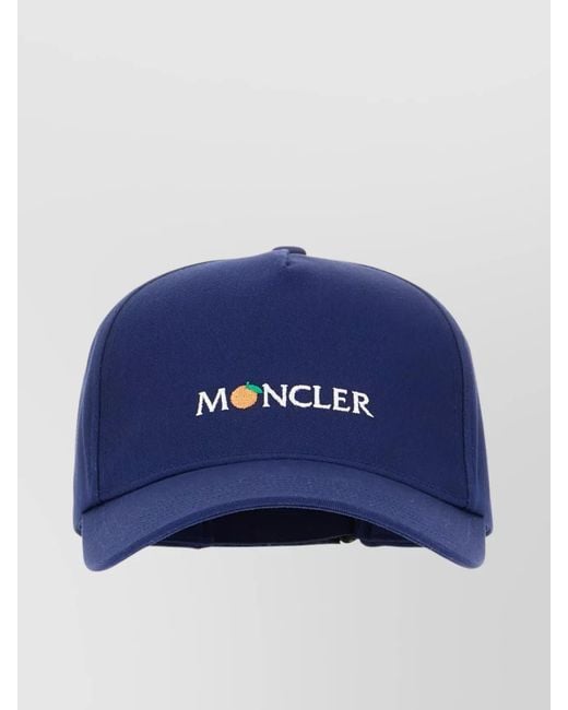 Moncler Genius Blue Cotton Baseball Cap for men