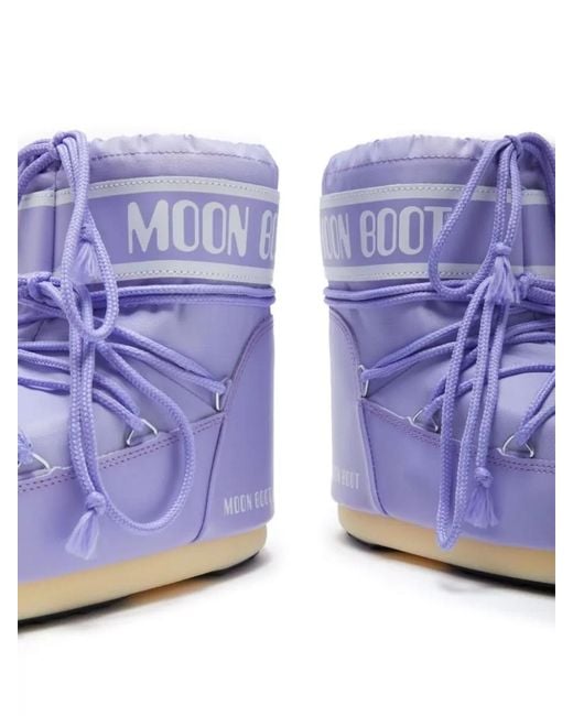 Moon Boot Blue Icon Low Snow Boots Calf Length