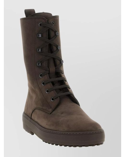 Tod's Brown Winter Gommino Ankle Boots
