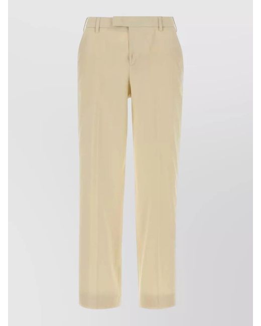PT Torino Natural Emma Cotton Tailored Trousers Belt Loops