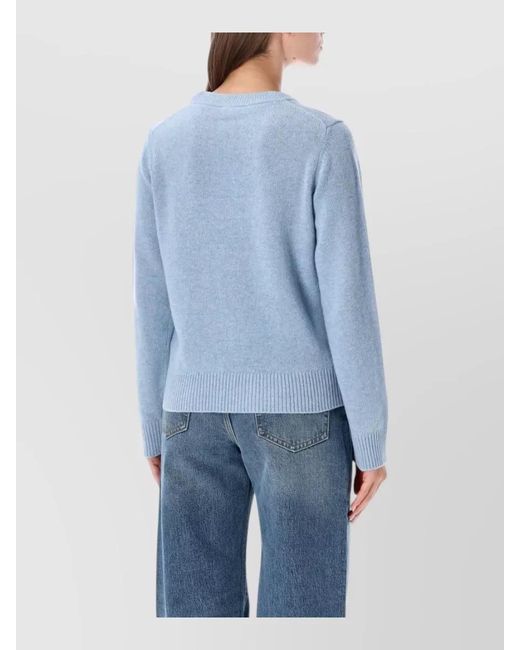 Ganni Blue Wool Sweater