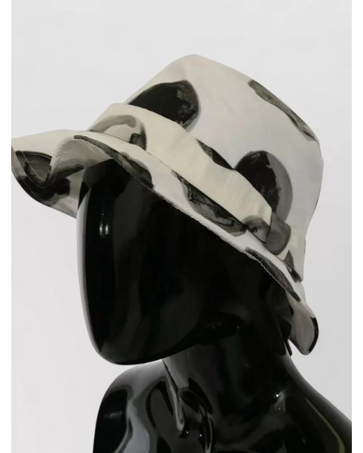 Dolce & Gabbana Gray Polka Dot Bucket Hat