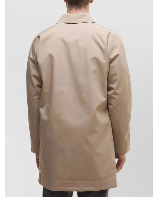 Barbour Natural Long Collared Jacket Lorden Side Pockets for men