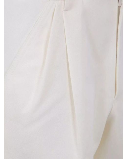 Brunello Cucinelli White Straight-Leg Trousers for men