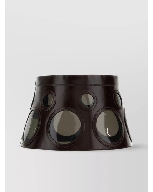 Prada Black Leather Hat