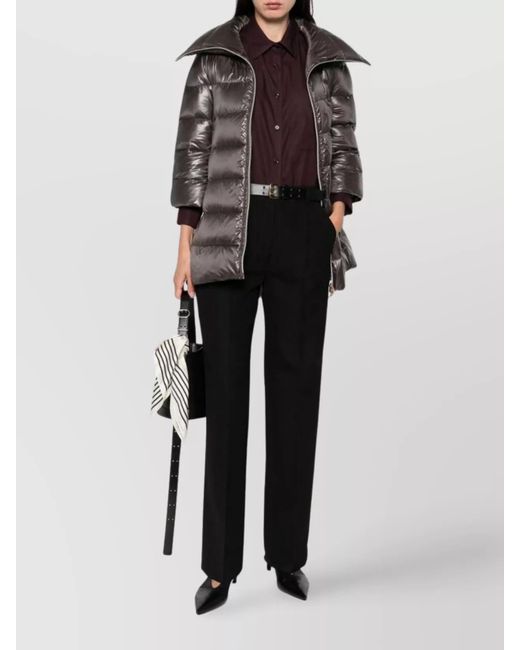 Totême Black Pleated Tailored Trousers