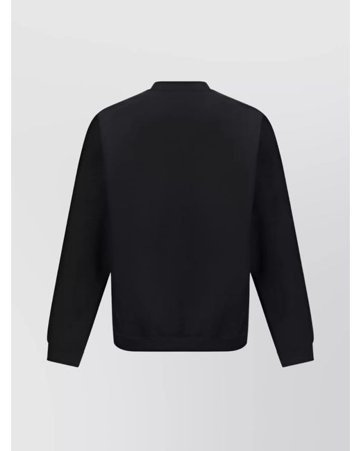Y-3 Blue Cotton Logo Crewneck Sweatshirt for men